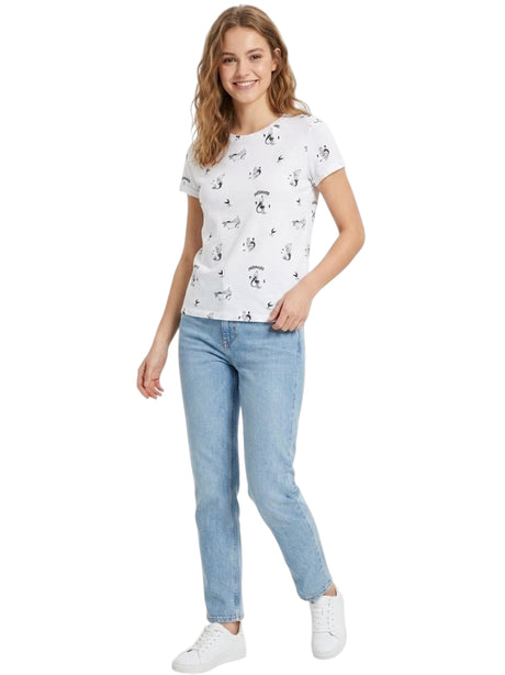 Image for Women's Printed Top,White