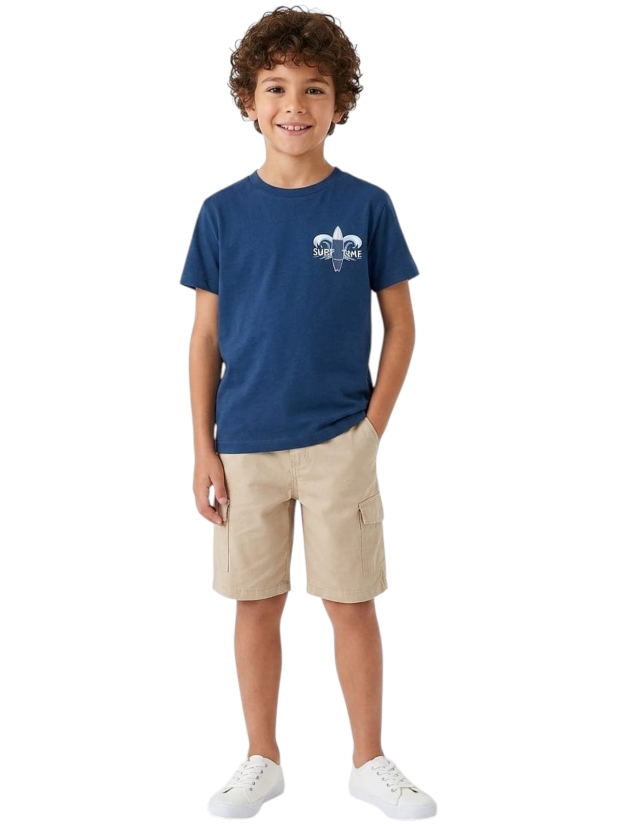 Image for Kids Boy's Back Printed Top,Navy