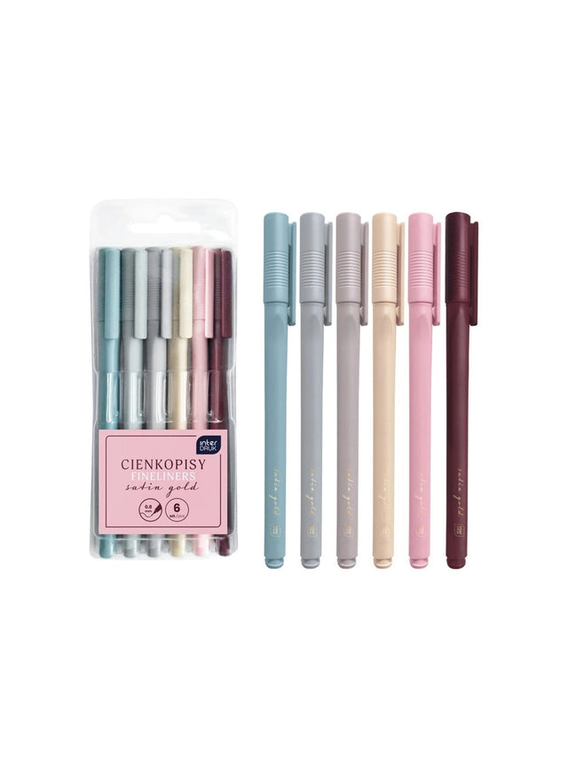 Image for Satin Gold Fineliner Pen Set