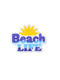 Image for Beach Life Jumbo Pendant For Beach Bag Rubber Tote Bag