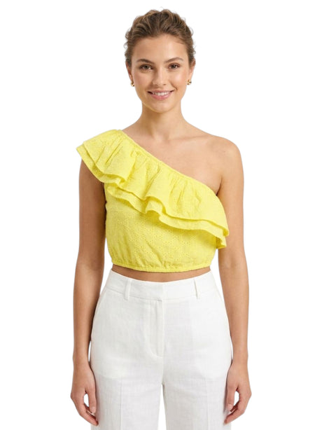 Image for Women's Eembroidered Top,Yellow