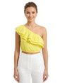 Image for Women's Eembroidered Top,Yellow