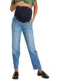 Image for Women's Washed Pregnant Jeans,Blue