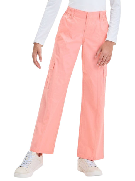 Image for Kids Girl's Plain Solid Cargo Pant,Pink