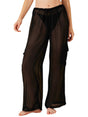 Image for Women's Plain Chiffon Cover up Pant,Black