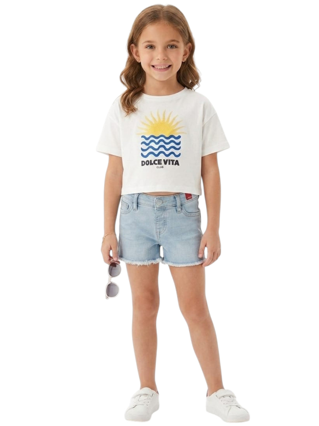 Image for Kids Girl's Printed Top,White