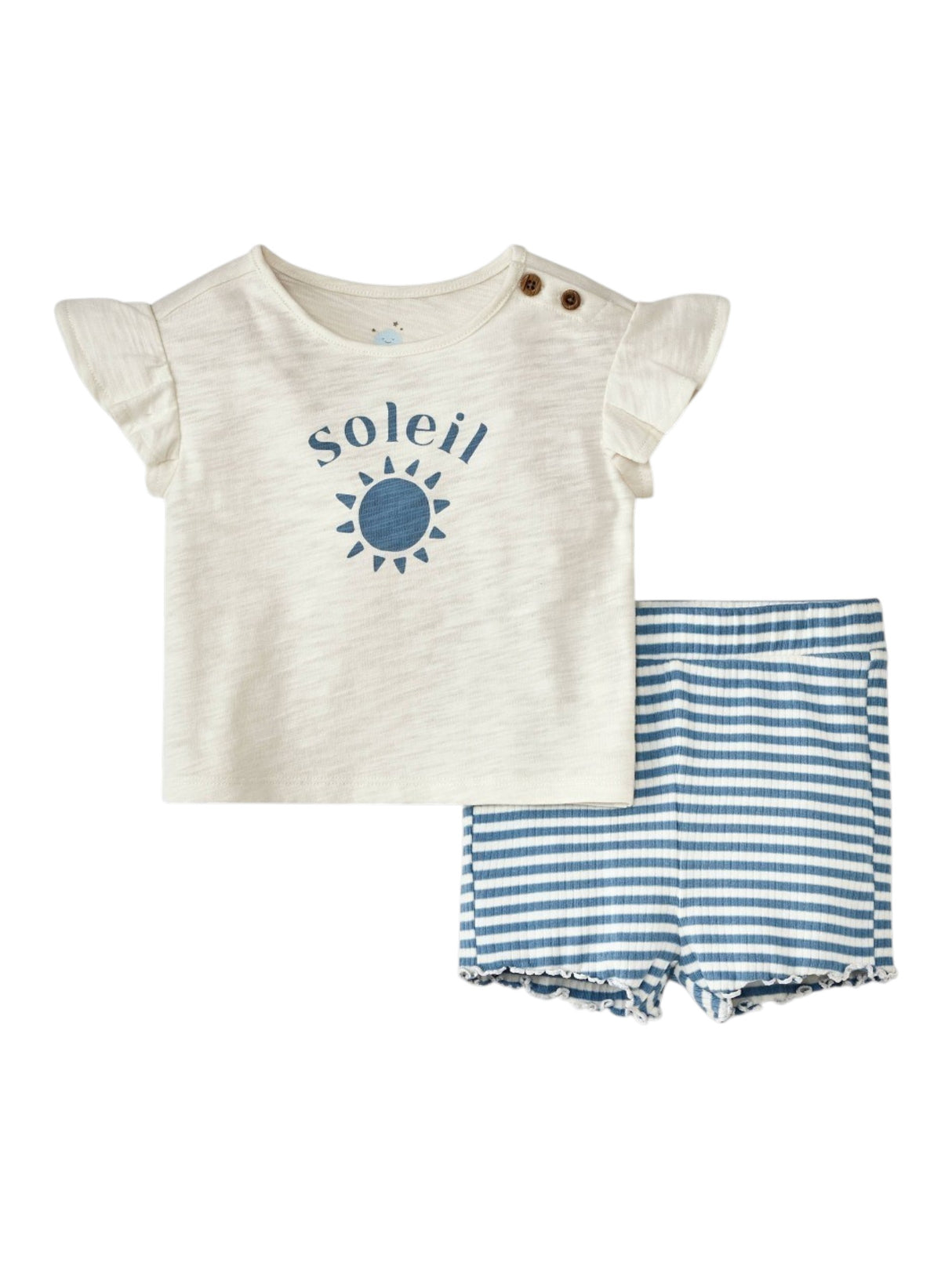 Image for Kids Girl's Printed Set 2Pieces,Off White/Blue