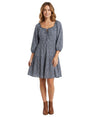 Image for Women's Printed Dress,Navy