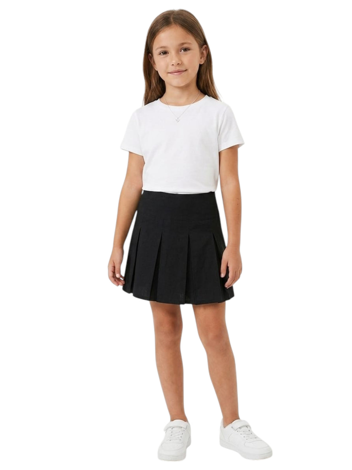Image for Kids Girl's Plain Solid Skirt,Black