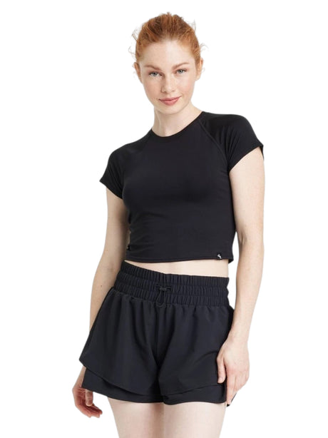Image for Women's Plian Solid Sport Top,Black