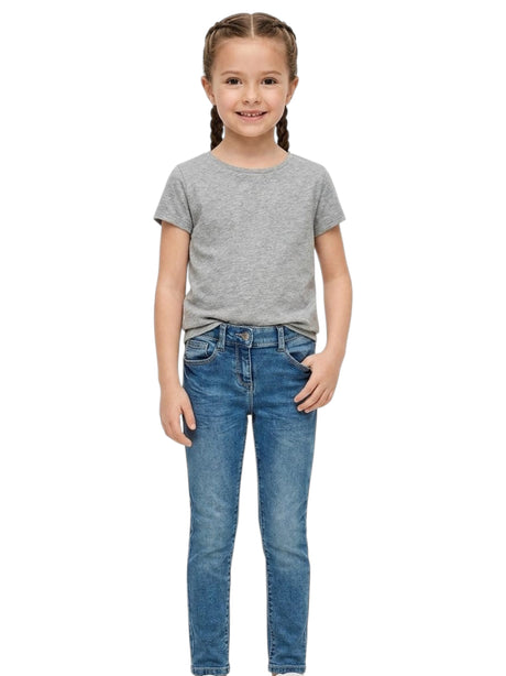 Image for Kids Girl's Washed Jeans,Blue