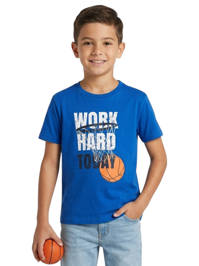 Image for Kids Boy's Printed Top,Navy Blue