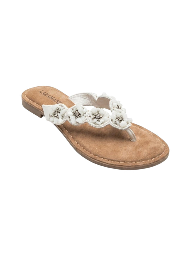 Image for Women's Beads Ribbed Shoes,White