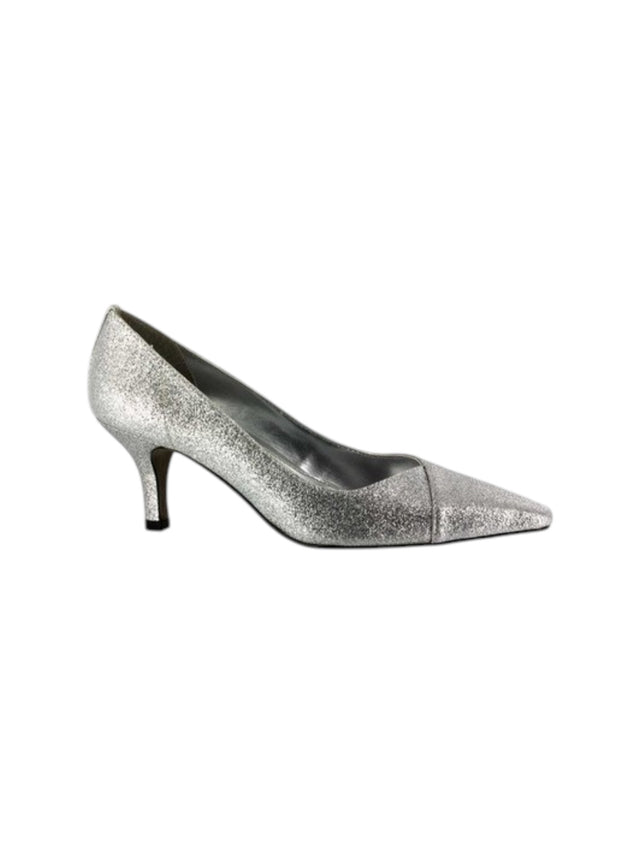 Image for Women's Glitter Heeled Shoes,Silver