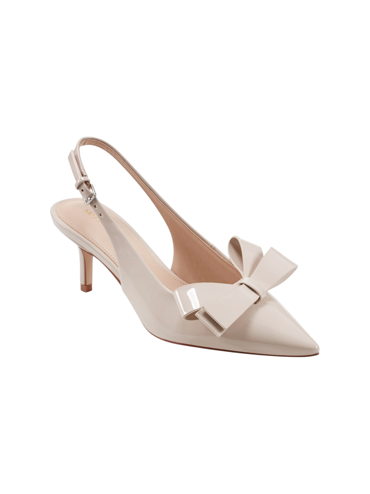 Image for Women's Glowey Bow Front Heeled Shoes,Light Beige