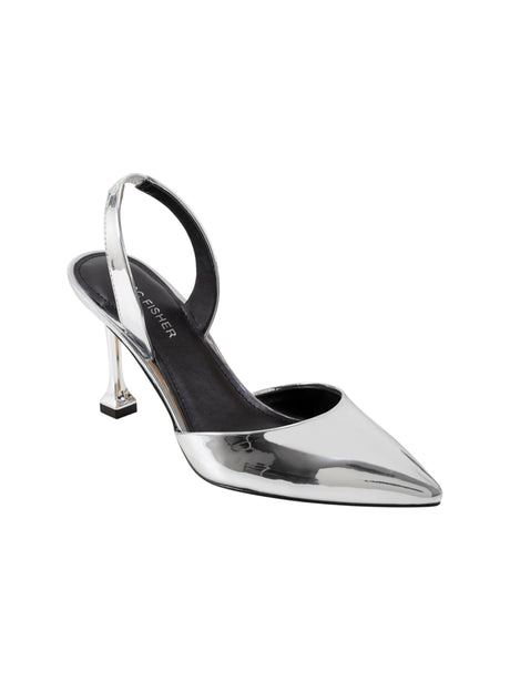 Image for Women's Glowey Heeled Shoes,Silver