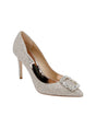 Image for Women's Glitter Heeled Shoes,Silver