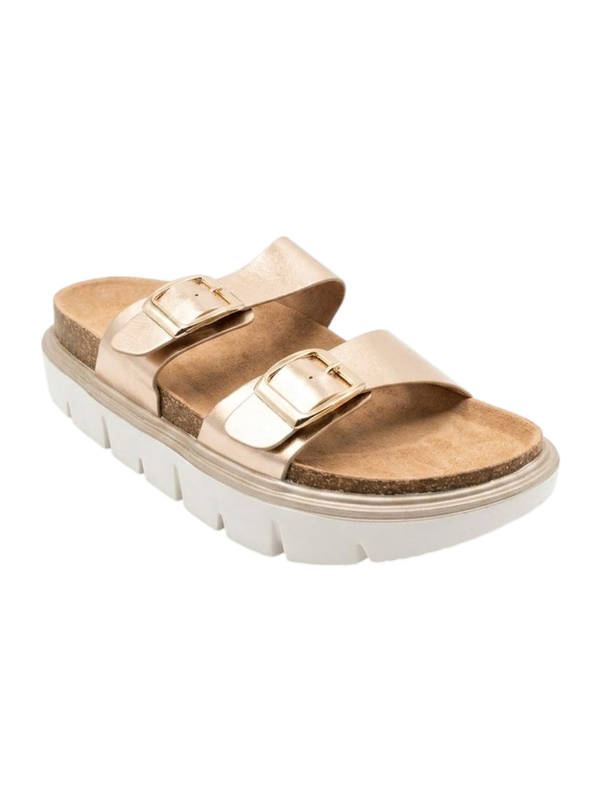 Image for Women's Ribbed Shoes,Gold