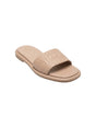 Image for Women's Logo Patched Slippers,Nude