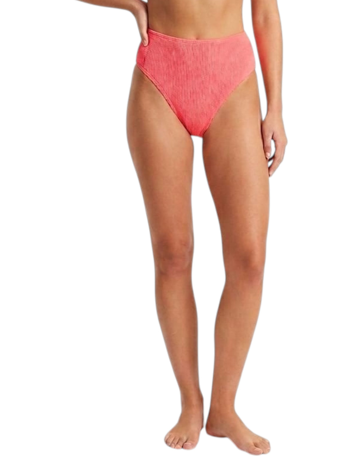 Image for Women's Ribbed Bikini Bottom,Light Orange