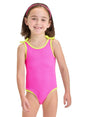 Image for Kids Girl's Ribbed One Pieces Tankini Top,Pink