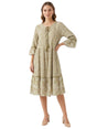 Image for Women's Printed Dress,Olive