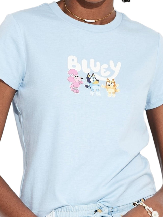 Image for Women's Printed Sleepwear Top,Light Blue