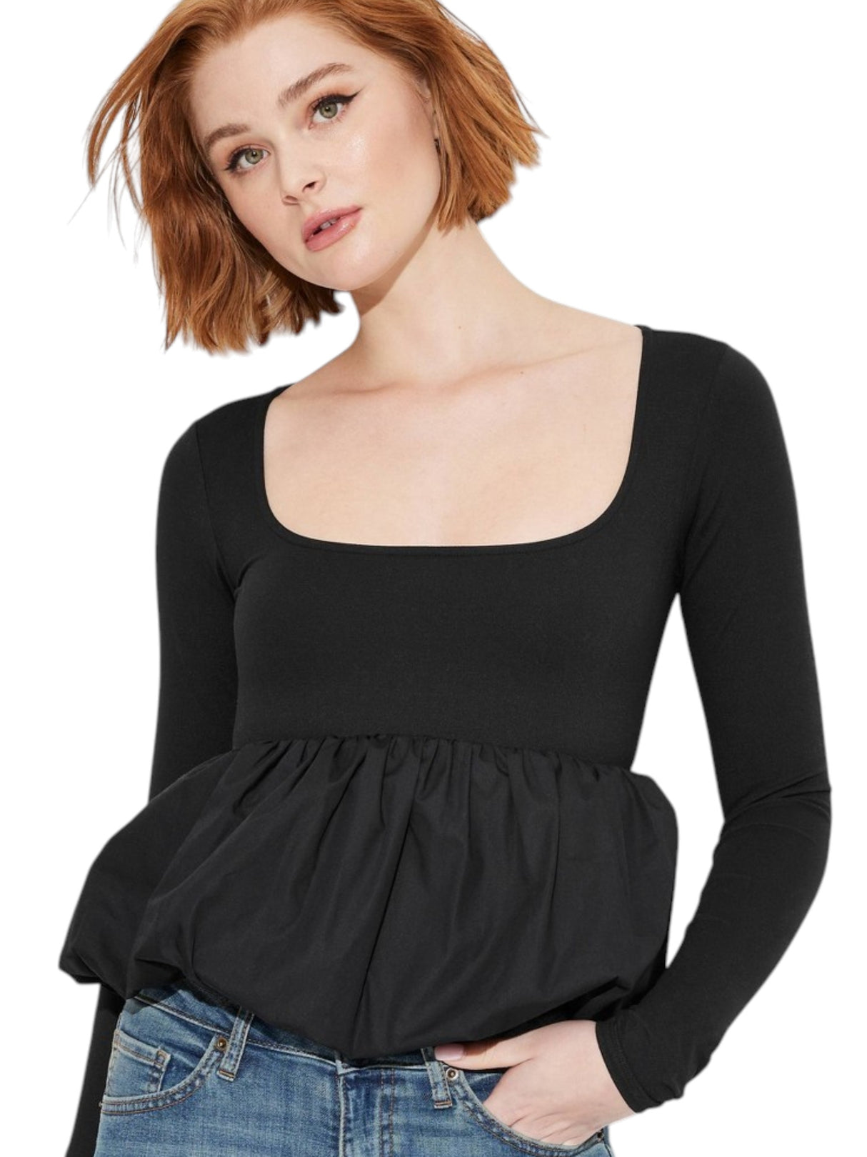 Image for Women's Plain Top,Black