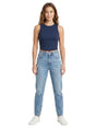 Image for Women's Ribbed Top,Navy