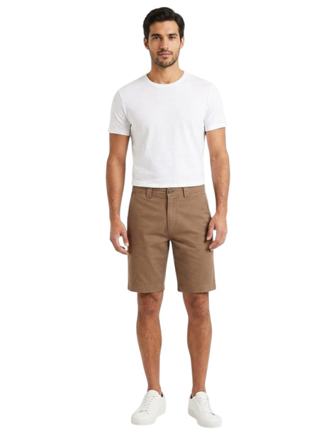 Image for Men's Plain Solid Short,Brown
