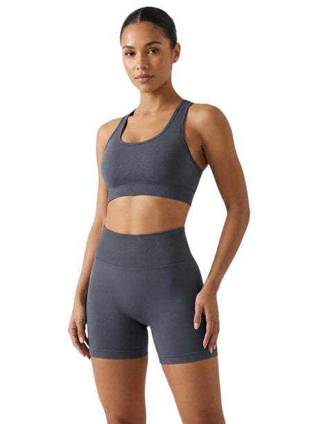 Image for Women's Plain Solid Short Legging,Grey
