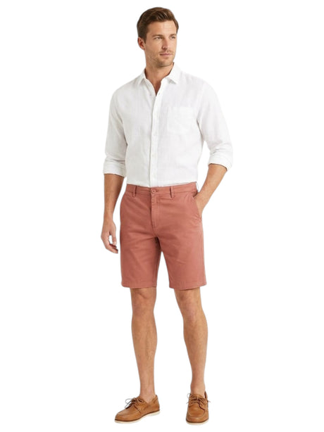 Image for Men's Plain Solid Short,Brick