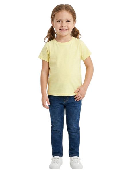 Image for Kids Girl's Plain Solid Top,Yellow
