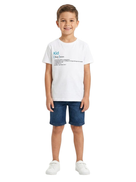 Image for Kids Boy's Printed Top,White