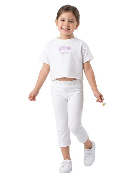 Image for Kids Girl's Printed Set 2Pieces,White