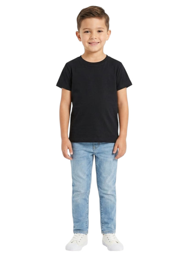 Image for Kids Boy's Plain Solid Top,Black