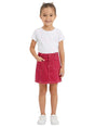 Image for Kids Girl's Plain Solid Skirt,Red