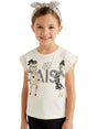 Image for Kids Girl's Printed Top & Hair Bands,White