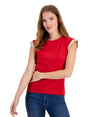 Image for Women's Plain Solid Top,Red