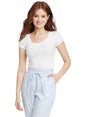 Image for Women's Plain Solid Top,White