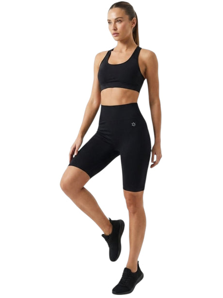 Image for Women's Plain Solid Short Legging,Black