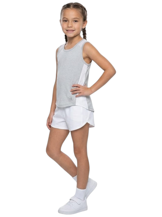 Image for Kids Girl's Colorblocked Sport Top,Grey
