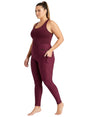 Image for Women's Textured Legging,Dark Fuchsia