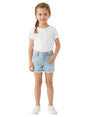 Image for Kids Girl's Plain Solid Jeans Short,Light Blue