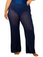 Image for Women's Textured Cover up Pant,Navy