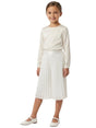 Image for Kids Girl's Plain Pleated  Pant,White