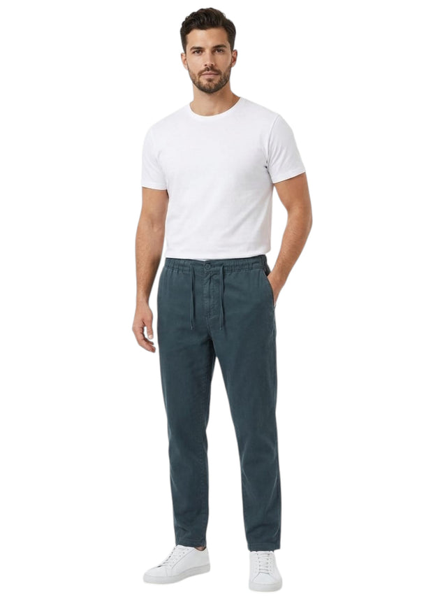 Image for Men's Plain Solid Pant,Dusty Navy