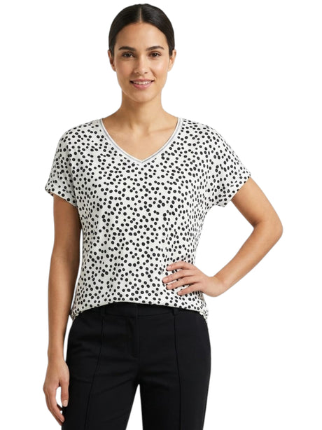 Image for Women's Printed Top,White