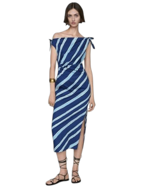 Image for Women's Striped Dress,Navy
