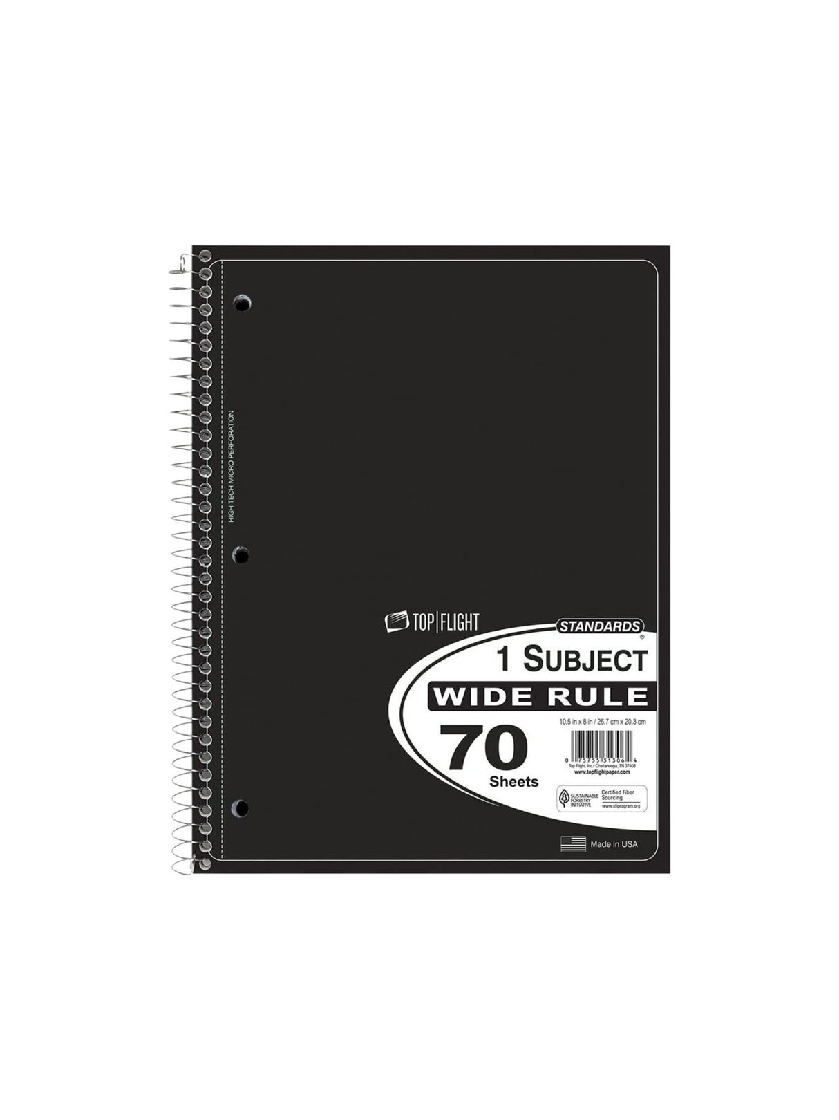 Image for Subject Spiral Notebook